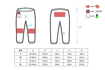 Брюки Glovii с электроподогревом, серые XL
