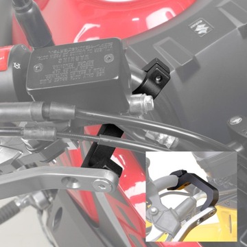 Поручни ZETA ADVENTURE черные, U-образный зажим 22,2 мм