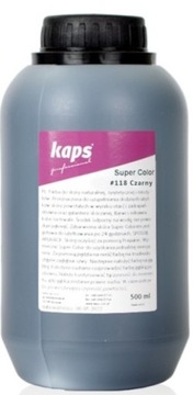 KAPS CZARNA FARBA LAKIER DO SKÓRY TAPICERKI 500ml