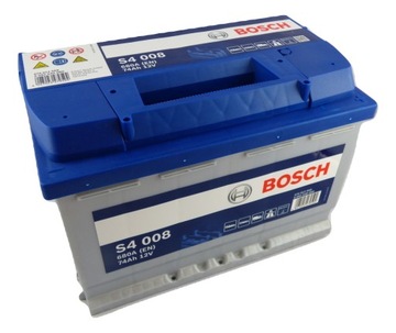 AKUMULATOR BOSCH S4 008 74AH 680A 12V