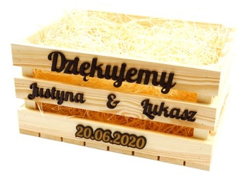 PODZIĘKOWANIE DLA RODZICÓW SKRZYNKA DZIĘKUJEMY XXL