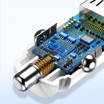 АВТОМОБИЛЬНОЕ ЗАРЯДНОЕ УСТРОЙСТВО BASEUS FAST ДЛЯ ЗАЖИГАЛКИ МОЩНОЕ 2x USB 5A QC 30ВТ