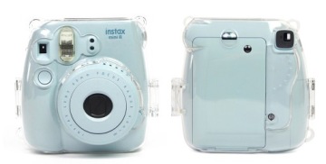 Чехол INSTAX Mini 8 9 11, ПРОЗРАЧНЫЙ + РЕМЕНЬ