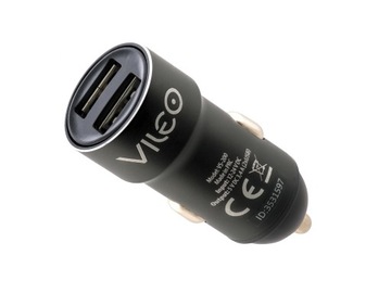 SZYBKA MOCNA ŁADOWARKA SAMOCHODOWA 2XUSB 3.4A