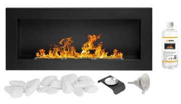 Biokominek z funkcją aromaterapii 900 x 400 mm czarny