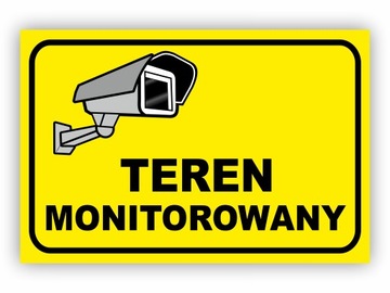 TABLICZKA TEREN OBIEKT MONITOROWANY PCV 30x20
