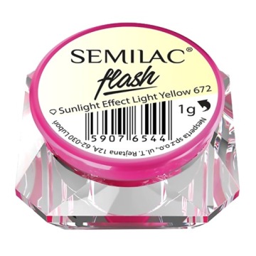 SEMILAC PYŁEK SUNLIGHT EFFECT LIGHT YELLOW 672