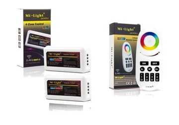 ZESTAW Sterownik + Pilot do taśm LED RGB 4 strefy