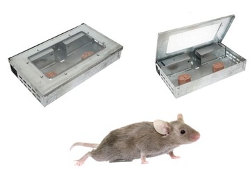 ŻYWOŁAPKA PUŁAPKA ŁAPKA NA MYSZY SKUTECZNA + WABIK