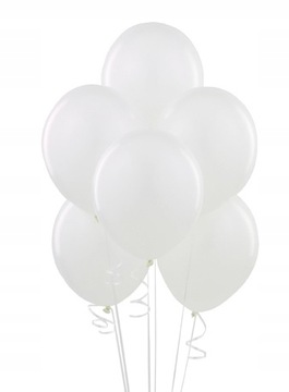 Balony Średnie Białe 20 Sztuk Ślub Wesele Urodziny