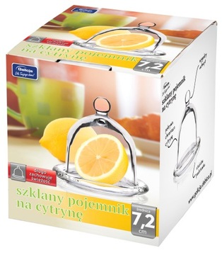 POJEMNIK KUCHENNY NA CYTRYNĘ SZKLANY