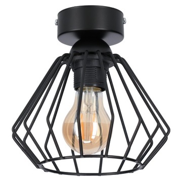 Lampa sufitowa WIRE 1 druciany klosz - można LED