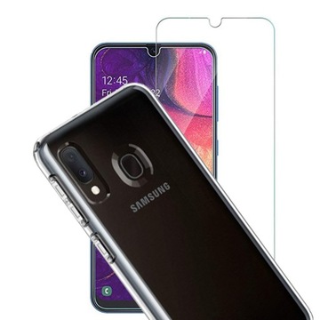 Etui CRYSTAL case 2MM do Samsung A20E + SZKŁO