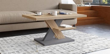 CROSS MAT SONOMA ДУБ СКАМЬЯ ПОЛКА ЖУРНАЛЬНЫЙ СТОЛИК