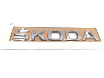 ZNACZEK EMBLEMAT LOGO NAPIS SKODA 5JA853687 ORYG
