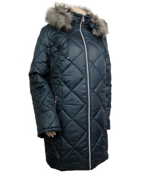 KURTKA ZIMOWA OCIEPLANA PŁASZCZ PIKOWANY 3XL 52 54