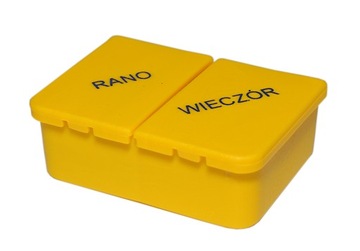 Pudełko kasetka na tabletki leki ORGANIZER 1x2 2x1