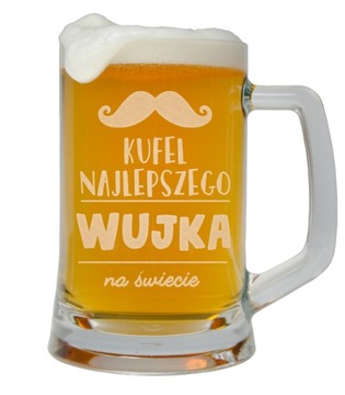 KUFEL DO PIWA Z GRAWEREM DLA WUJKA PREZENT