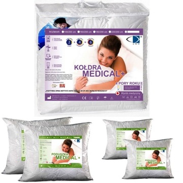 KOŁDRA MEDICAL 4 PORY ROKU 200/220+ 4 PODUSZKI AMW