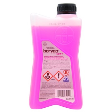 PŁYN DO CHŁODNIC BORYGO NOWY CZERWONY 1L B003