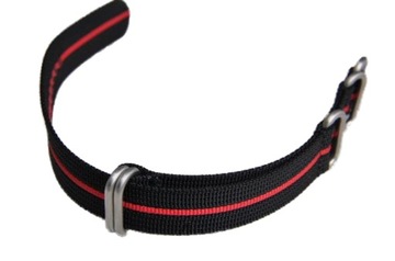 Pasek do zegarka w stylu NATO nylon gruby 24 mm