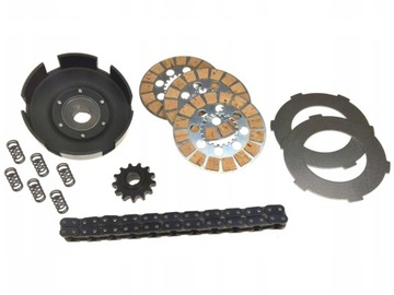 KOSZ SPRZĘGŁOWY ZĘBATKA ŁAŃCUCH TARCZA WSK 125