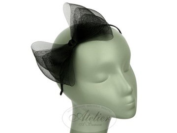 FASCINATOR, ОКНО ДЛЯ ВОЛОС, черная повязка на голову