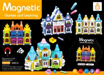 МАГНИТНЫЕ КОНСТРУКЦИОННЫЕ БЛОКИ МАЛЕНЬКИЙ ЗАМОК 60 ЭЛЕМЕНТОВ.