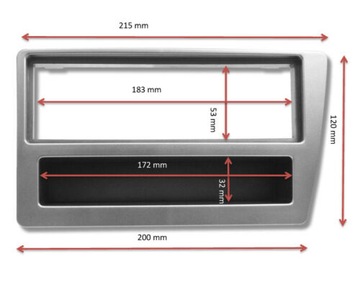 РАМА РАДИО ISO CUBE HONDA CIVIC VII 7 СЕРЕБРЯНАЯ