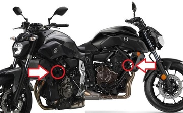 YAMAHA MT-07 MT07 2014-... - АВАРИЙНЫЕ ПОДКЛАДКИ + БЕСПЛАТНО