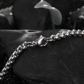 NASZYJNIK MĘSKI SZPONY STAL SZLACHETNA 316L