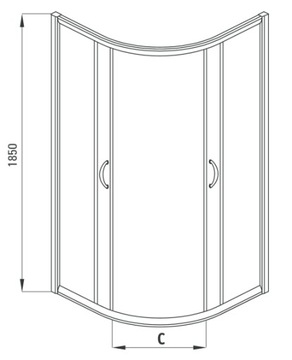 ДУШЕВАЯ КАБИНА 90x90 СМ DEANTE FUNKIA ДУШЕВОЙ ПОДДОН