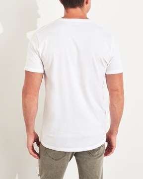 t-shirt Abercrombie Hollister koszulka XXL biała