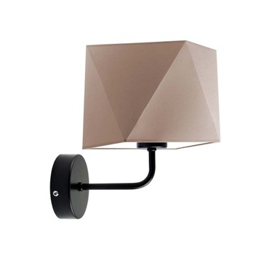 Kinkiet do sypialni TURYN abażur diament LED E27