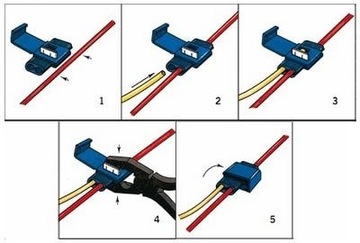 SZYBKOZŁĄCZE SZYBKOZŁĄCZKA SAMOCHODOWA 10SZT żólta