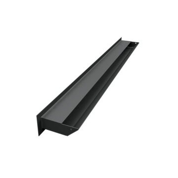 LUFT 6x80 черная Тонкая каминная вентиляционная решетка