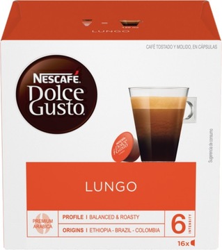 Kawa w kapsułkach NESCAFE Dolce Gusto Lungo 16szt