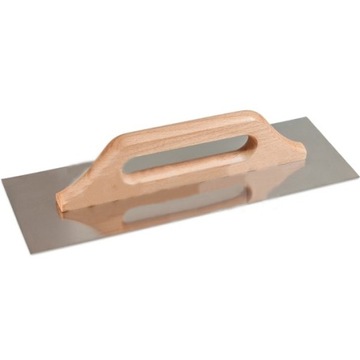 НЕРЖАВЕЮЩАЯ ГЛАДКАЯ ТЕЛЕЖКА С ДЕРЕВЯННОЙ РУЧКОЙ 280*130ММ