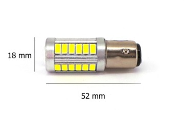 Светодиодная лампа P21/5W BAY15D 12В-24В 1157, питание по шине CAN