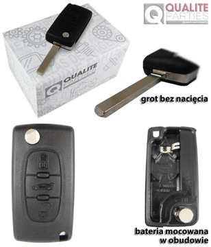 КОРПУС ДИСТАНЦИОННОГО КЛЮЧА CITROEN C2 C4 C8 DS4 JUMPY