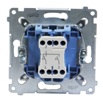 Белая кнопка для рольставен Simon54