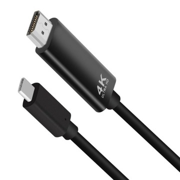 КАБЕЛЬНЫЙ АДАПТЕР КАБЕЛЬНЫЙ АДАПТЕР USB-C 3.1 TYPE C НА HDMI 4K MHL ТВ 200 см