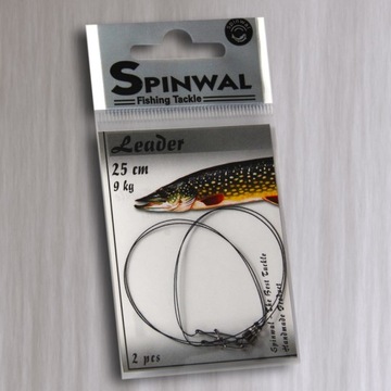 Spinwal Przypon Wolframowy 25cm 9kg - 2szt.