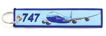 Тканый брелок Boeing 747 REMOVE BEFORE FLIGHT