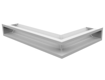 KRATKA LUFT NAROŻNA lewa 60x40x9 biała bez łączeń