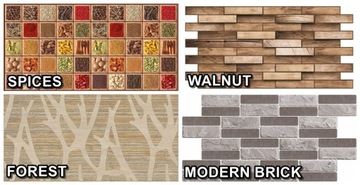 PANELE ŚCIENNE 3D Z PCV PRÓBKI, WZORNIK OKŁADZINA