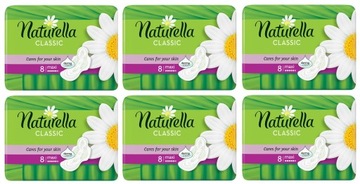Podpaski NATURELLA CLASSIC MAXI (8 szt) x 6 op