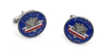 Запонки «100 лет полиции» в футляре