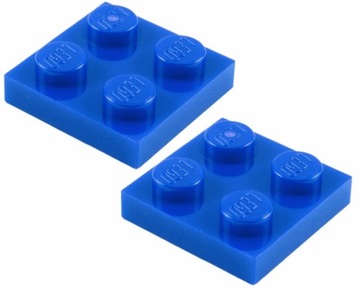17175 LEGO 3022 302223 4613973 - płytka 2x2 - niebieski - 2szt