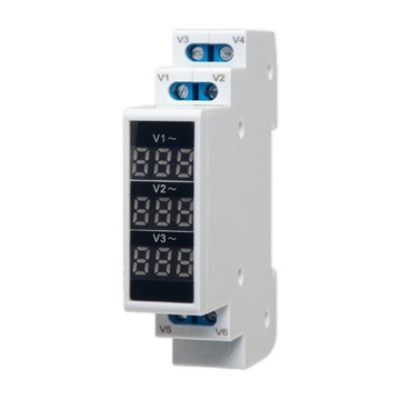 SPAMEL Wskaźnik napięcia 3F cyfrowy 80-500V SPMV/3